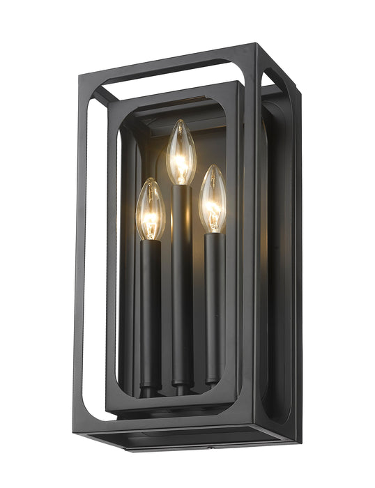 Wall Sconce Z-Lite 3038-3S-MB Matte Black Easton 3 Light Wall Sconce Z-Lite