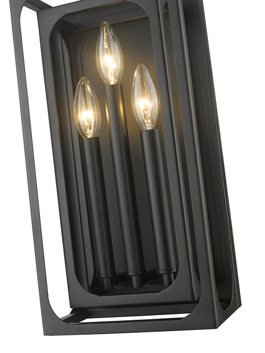 Wall Sconce Z-Lite 3038-3S-MB Matte Black Easton 3 Light Wall Sconce Z-Lite