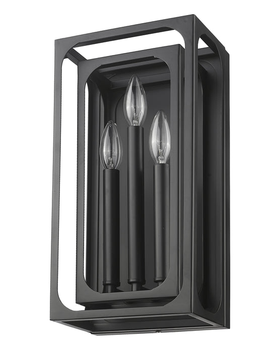 Wall Sconce Z-Lite 3038-3S-MB Matte Black Easton 3 Light Wall Sconce Z-Lite
