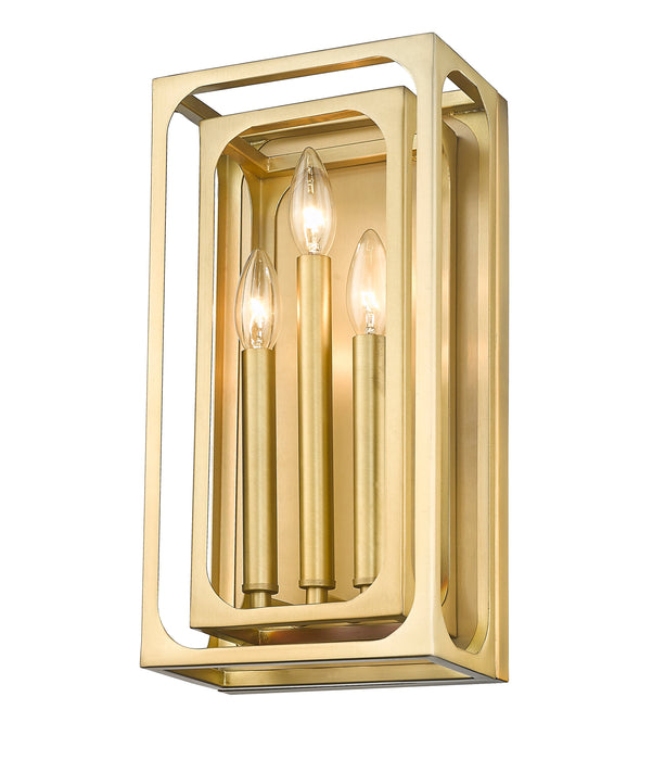 Wall Sconce Z-Lite 3038-3S-RB Rubbed Brass Easton 3 Light Wall Sconce Z-Lite
