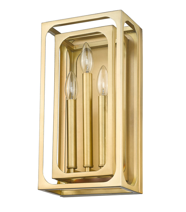 Wall Sconce Z-Lite 3038-3S-RB Rubbed Brass Easton 3 Light Wall Sconce Z-Lite