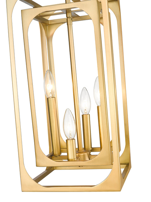 Chandelier Z-Lite 3038-4RB Rubbed Brass Easton 4 Light Chandelier Z-Lite