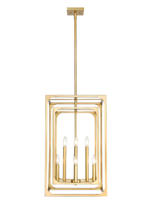 Chandelier Z-Lite 3038-8RB Rubbed Brass Easton 8 Light Chandelier Z-Lite