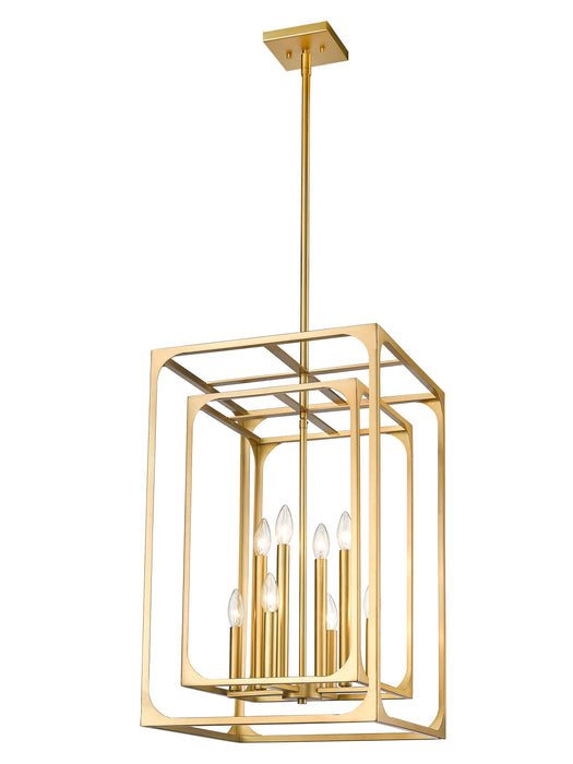 Chandelier Z-Lite 3038-8RB Rubbed Brass Easton 8 Light Chandelier Z-Lite