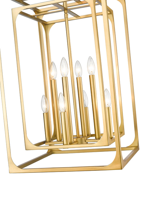 Chandelier Z-Lite 3038-8RB Rubbed Brass Easton 8 Light Chandelier Z-Lite