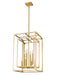 Chandelier Z-Lite 3038-8RB Rubbed Brass Easton 8 Light Chandelier Z-Lite