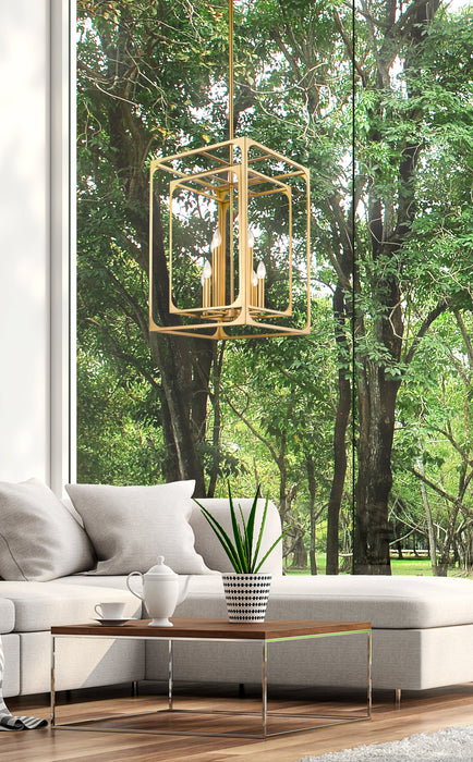 Chandelier Z-Lite 3038-8RB Rubbed Brass Easton 8 Light Chandelier Z-Lite