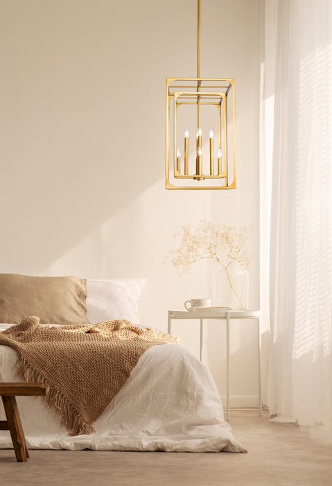 Chandelier Z-Lite 3038-8RB Rubbed Brass Easton 8 Light Chandelier Z-Lite