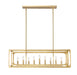 Linear Chandelier Z-Lite 3038-9L-RB Rubbed Brass Easton 9 Light Linear Chandelier Z-Lite