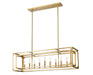 Linear Chandelier Z-Lite 3038-9L-RB Rubbed Brass Easton 9 Light Linear Chandelier Z-Lite