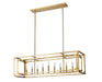 Linear Chandelier Z-Lite 3038-9L-RB Rubbed Brass Easton 9 Light Linear Chandelier Z-Lite