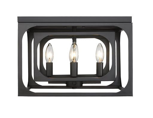 Flush Mount Z-Lite 3038F-MB Matte Black Easton 4 Light Flush Mount Z-Lite