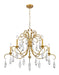 Chandelier Z-Lite 3039-38GG Gilded Gold Amara 5 Light Chandelier Z-Lite