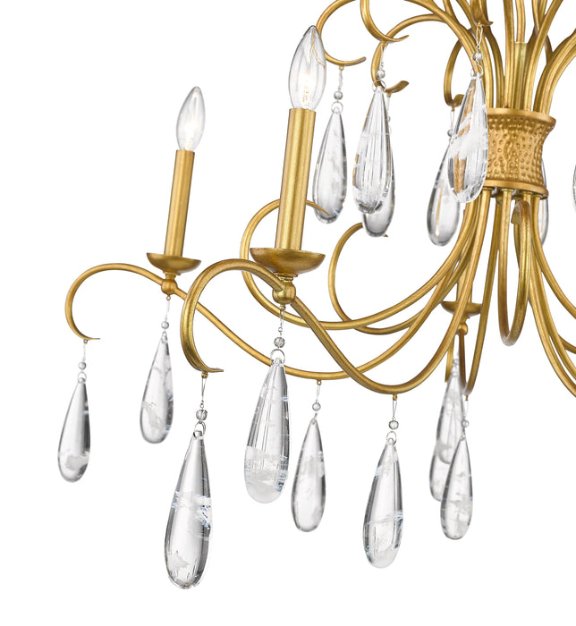 Chandelier Z-Lite 3039-38GG Gilded Gold Amara 5 Light Chandelier Z-Lite