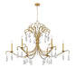 Chandelier Z-Lite 3039-59GG Gilded Gold Amara 6 Light Chandelier Z-Lite