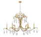 Chandelier Z-Lite 3039-59GG Gilded Gold Amara 6 Light Chandelier Z-Lite