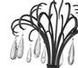 Chandelier Z-Lite 3039-59MB Matte Black Amara 6 Light Chandelier Z-Lite