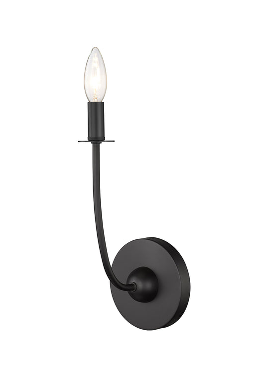 Wall Sconce Z-Lite 3040-1S-MB Matte Black Shannon 1 Light Wall Sconce Z-Lite