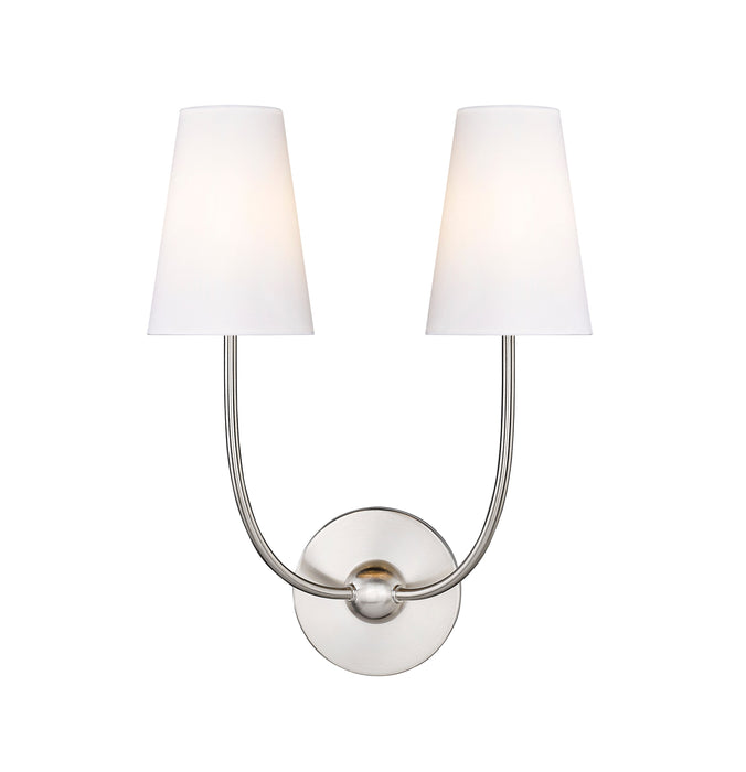 Wall Sconce Z-Lite 3040-2S-BN Brushed Nickel Shannon 2 Light Wall Sconce Z-Lite