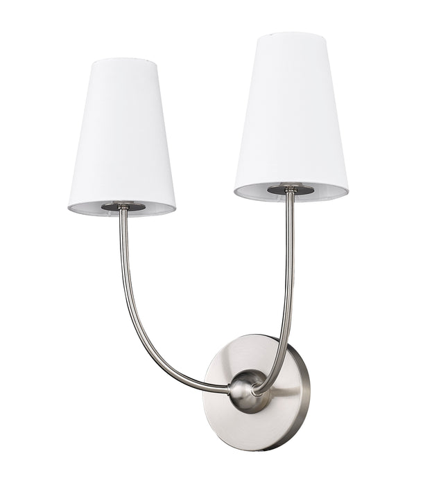 Wall Sconce Z-Lite 3040-2S-BN Brushed Nickel Shannon 2 Light Wall Sconce Z-Lite