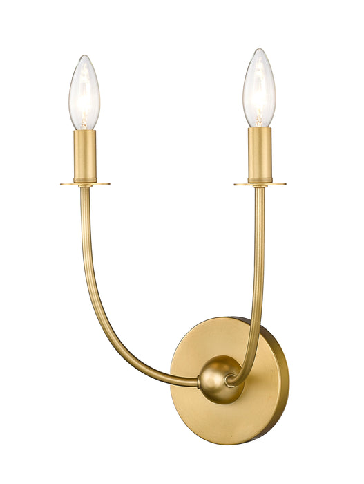 Wall Sconce Z-Lite 3040-2S-RB Rubbed Brass Shannon 2 Light Wall Sconce Z-Lite