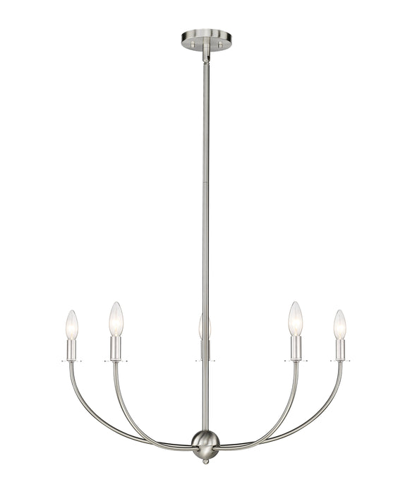 Chandelier Z-Lite 3040-32BN Brushed Nickel Shannon 5 Light Chandelier Z-Lite