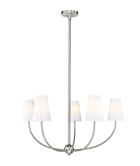 Chandelier Z-Lite 3040-32BN Brushed Nickel Shannon 5 Light Chandelier Z-Lite