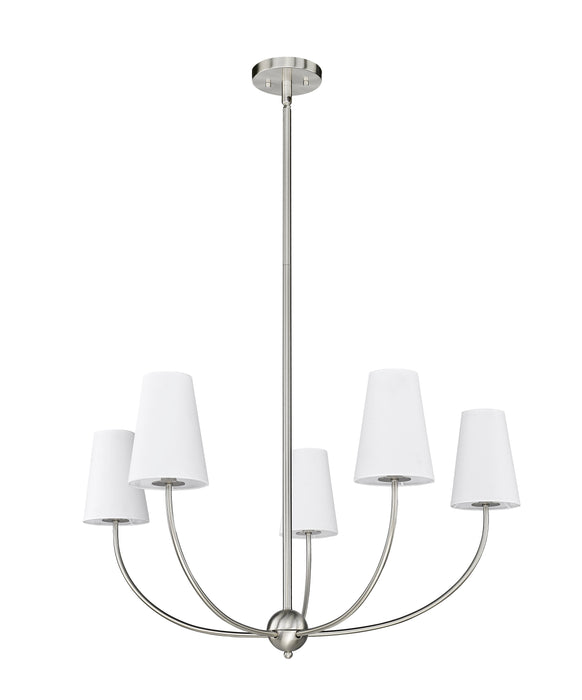 Chandelier Z-Lite 3040-32BN Brushed Nickel Shannon 5 Light Chandelier Z-Lite