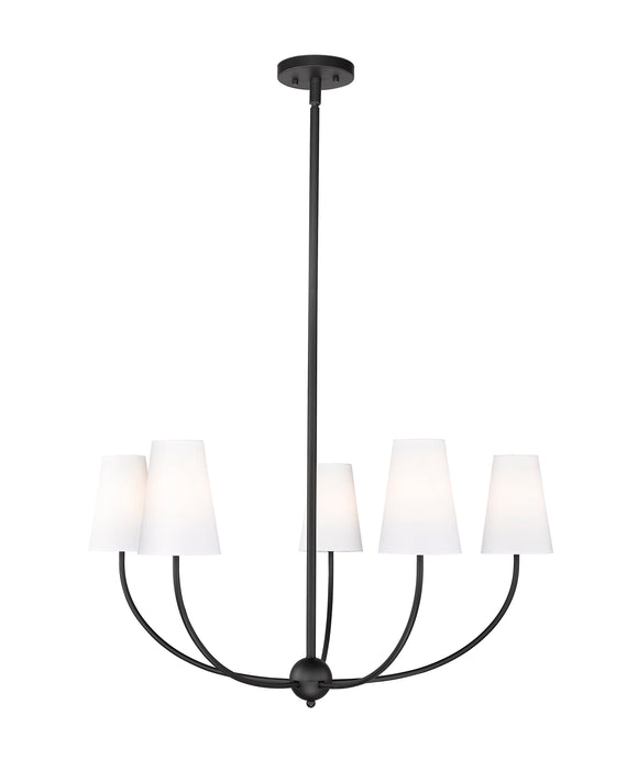 Chandelier Z-Lite 3040-32MB Matte Black Shannon 5 Light Chandelier Z-Lite