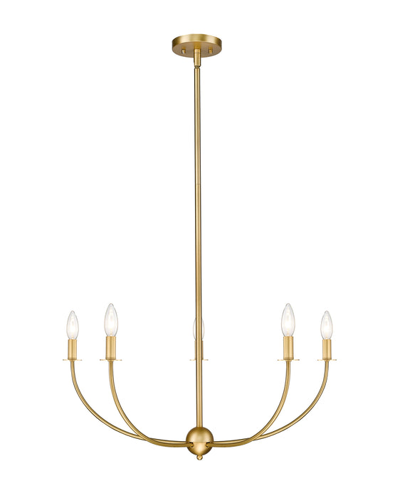 Chandelier Z-Lite 3040-32RB Rubbed Brass Shannon 5 Light Chandelier Z-Lite