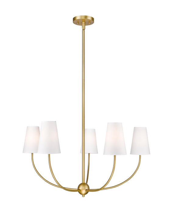 Chandelier Z-Lite 3040-32RB Rubbed Brass Shannon 5 Light Chandelier Z-Lite
