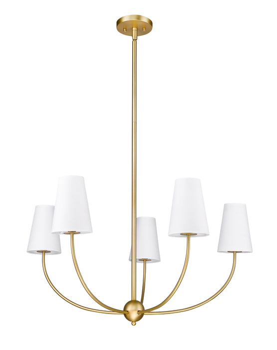 Chandelier Z-Lite 3040-32RB Rubbed Brass Shannon 5 Light Chandelier Z-Lite