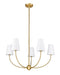 Chandelier Z-Lite 3040-32RB Rubbed Brass Shannon 5 Light Chandelier Z-Lite