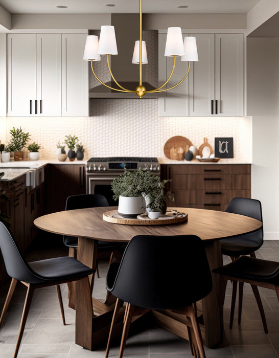 Chandelier Z-Lite 3040-32RB Rubbed Brass Shannon 5 Light Chandelier Z-Lite