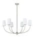 Chandelier Z-Lite 3040-42BN Brushed Nickel Shannon 6 Light Chandelier Z-Lite