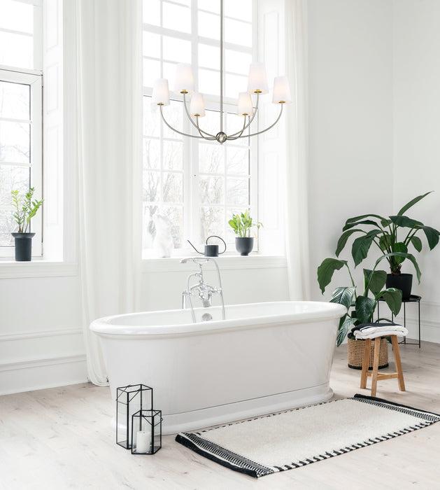 Chandelier Z-Lite 3040-42BN Brushed Nickel Shannon 6 Light Chandelier Z-Lite