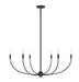 Chandelier Z-Lite 3040-42MB Matte Black Shannon 6 Light Chandelier Z-Lite