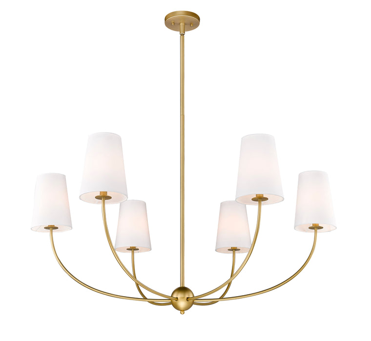 Chandelier Z-Lite 3040-42RB Rubbed Brass Shannon 6 Light Chandelier Z-Lite