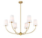 Chandelier Z-Lite 3040-42RB Rubbed Brass Shannon 6 Light Chandelier Z-Lite