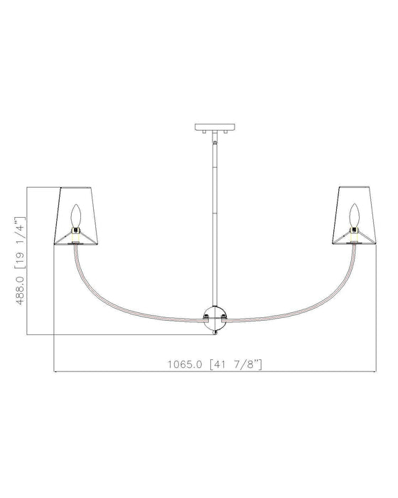 Chandelier Z-Lite 3040-42RB Rubbed Brass Shannon 6 Light Chandelier Z-Lite