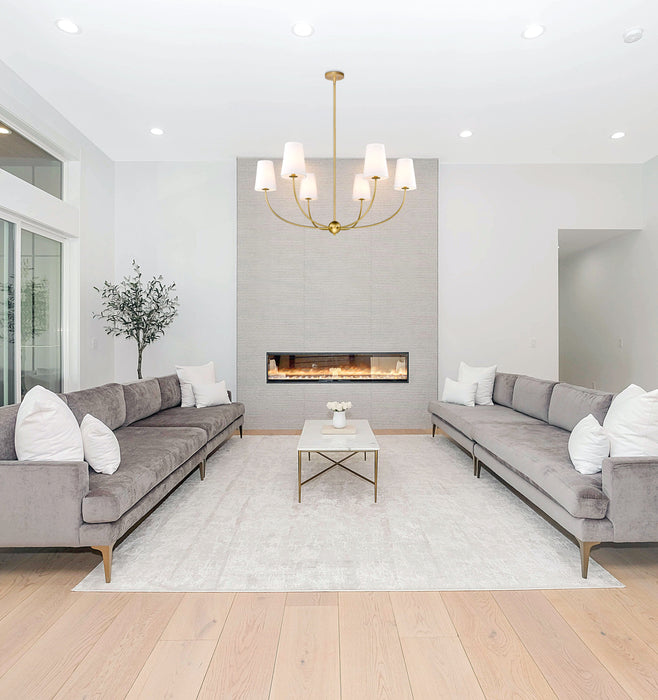 Chandelier Z-Lite 3040-42RB Rubbed Brass Shannon 6 Light Chandelier Z-Lite