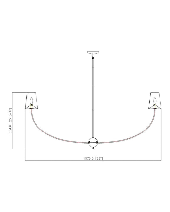 Chandelier Z-Lite 3040-62BN Brushed Nickel Shannon 6 Light Chandelier Z-Lite