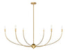 Chandelier Z-Lite 3040-62RB Rubbed Brass Shannon 6 Light Chandelier Z-Lite