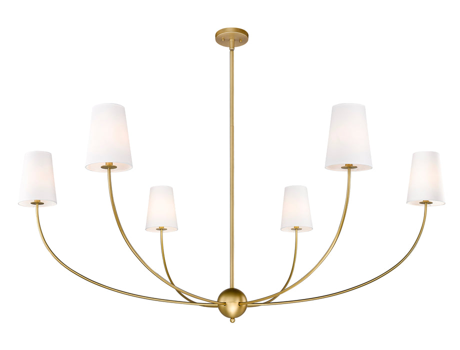 Chandelier Z-Lite 3040-62RB Rubbed Brass Shannon 6 Light Chandelier Z-Lite