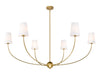 Chandelier Z-Lite 3040-62RB Rubbed Brass Shannon 6 Light Chandelier Z-Lite