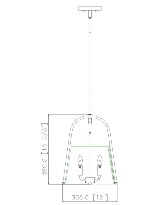 Pendant Z-Lite 3041P12-BN Brushed Nickel Archis 3 Light Pendant Z-Lite