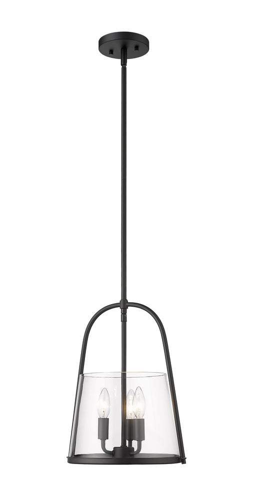 Pendant Z-Lite 3041P12-MB Matte Black Archis 3 Light Pendant Z-Lite
