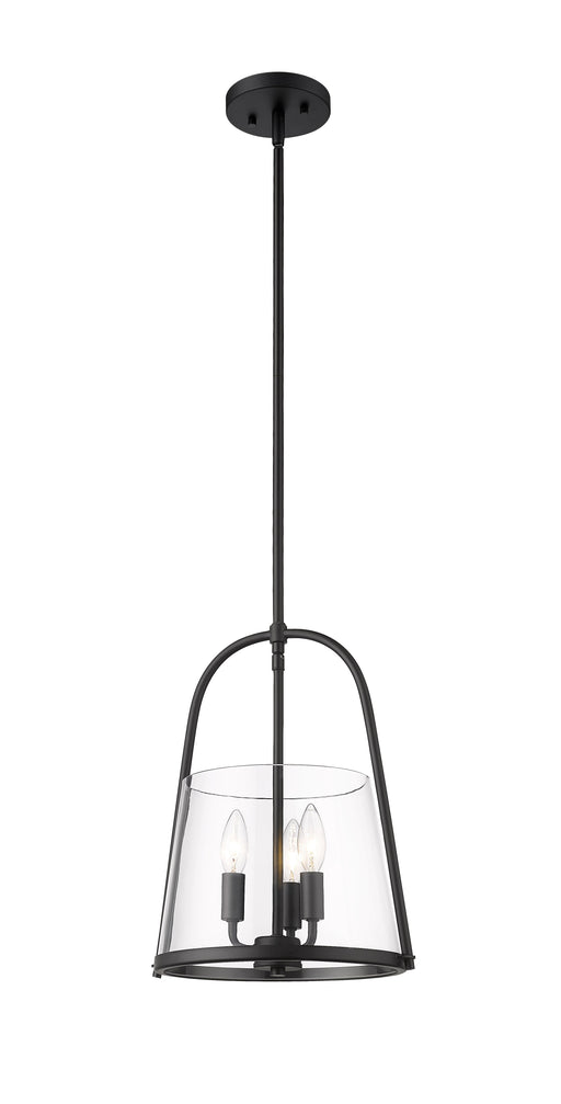 Pendant Z-Lite 3041P12-MB Matte Black Archis 3 Light Pendant Z-Lite