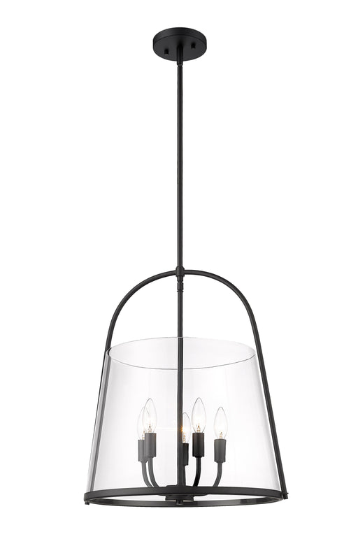 Pendant Z-Lite 3041P18-MB Matte Black Archis 5 Light Pendant Z-Lite