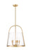 Pendant Z-Lite 3041P18-MGLD Modern Gold Archis 5 Light Pendant Z-Lite